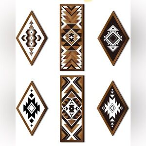 6 Piece Aztec Wall Decor